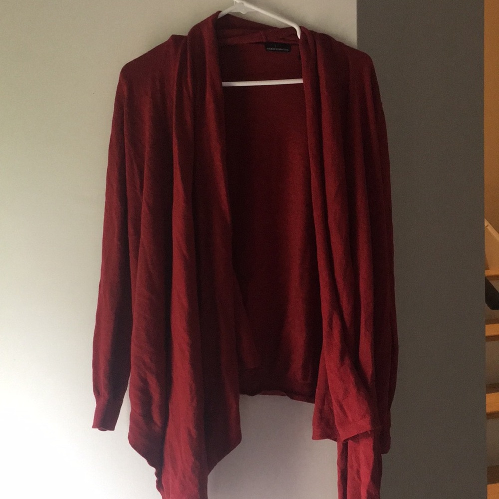 Maroon cardigan